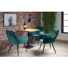 HF-058 bársony szék, fekete lábakkal, több színben