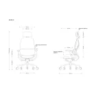 UNIQUE AREO-X ergonomikus irodai szék, színes