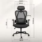 Huzaro Combat 2.7 ergonomikus gamer szék, fekete