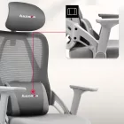 Huzaro Combat 2.7 ergonomikus gamer szék, szürke