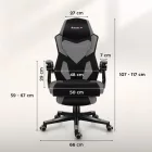 Huzaro Combat 3.1 hálós gamer szék, szürke
