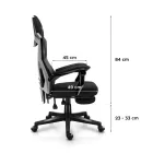 Huzaro Combat 3.1 hálós gamer szék, fekete