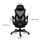 Huzaro Combat 3.1 hálós gamer szék, fekete