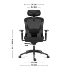Huzaro Combat 7.3 ergonomikus hálós gamer szék, fekete
