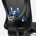 Huzaro Combat 7.3 ergonomikus hálós gamer szék, fekete
