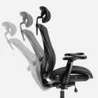 Huzaro Combat 7.3 ergonomikus hálós gamer szék, fekete