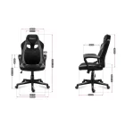 Huzaro Force 2.5 gamer szék, szürke mesh