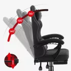 Huzaro Force 3.7 gamer szék, fekete