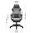 Huzaro Force 3.7 gamer szék, szürke