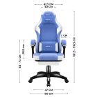Huzaro Force 3.7 gamer szék, kék