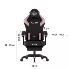 Huzaro Force 3.7 gamer szék, rózsaszín