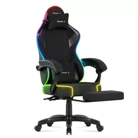 Huzaro Force 3.7 gamer szék, fekete RGB led világítással