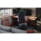 Huzaro Force 3.7 gamer szék, fekete RGB led világítással