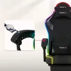 Huzaro Force 3.7 gamer szék, fekete RGB led világítással