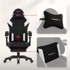 Huzaro Force 3.7 gamer szék, fehér-fekete