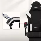 Huzaro Force 3.7 gamer szék, fehér-fekete