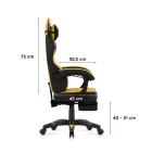 Huzaro Force 3.7 gamer szék, sárga