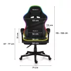 Huzaro Force 4.4 gamer szék, szürke