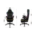 Huzaro Force 4.6 gamer szék, RGB
