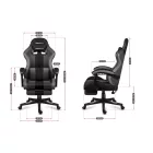 Huzaro Force 4.7 gamer szék, szürke mesh