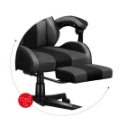 Huzaro Force 4.7 gamer szék, szürke mesh