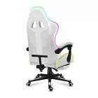 Huzaro Force 4.7 gamer szék, fehér RGB led világítással