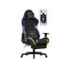 Huzaro Force 5.7 gamer szék, fekete RGB LED 