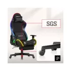 Huzaro Force 5.7 gamer szék, fekete RGB LED 