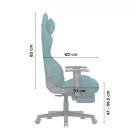 Huzaro Force 5.7 gamer szék, teal