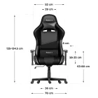 Huzaro Force 6.2 gamer szék, carbon black, fekete