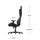 Huzaro Force 6.2 gamer szék, carbon black, szürke