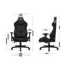 Huzaro Force 7.6 gamer szék, fekete