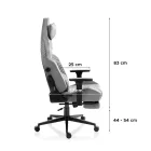 Huzaro Force 8.1 gamer szék, szürke