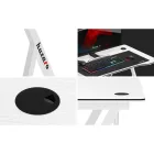 Huzaro HERO 1.4 gamer asztal, fehér, 100 cm x 50 cm