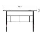 Huzaro HERO 1.6 gamer asztal, fekete, 120 x 60 cm