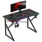 Huzaro HERO 1.7 gamer asztal, fekete RGB, 120 x 60 cm