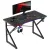 Huzaro HERO 1.7 gamer asztal, fekete RGB, 120 x 60 cm