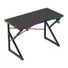 Huzaro HERO 1.7 gamer asztal, fekete RGB, 120 x 60 cm