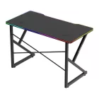 Huzaro HERO 1.7 gamer asztal, fekete RGB, 120 x 60 cm