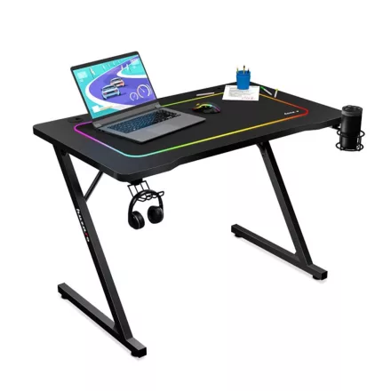 Huzaro HERO 1.8 gamer asztal, fekete, 100 x 60 cm