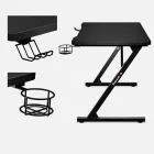 Huzaro HERO 1.8 gamer asztal, fekete, 100 x 60 cm
