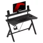 Huzaro HERO 1.9 gamer asztal monitorpolccal, fekete, 120 x 60 cm