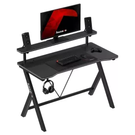   Huzaro HERO 1.9 gamer asztal monitorpolccal, fekete, 120 x 60 cm