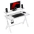 Huzaro HERO 1.9 gamer asztal monitorpolccal, fehér, 120 x 60 cm