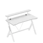 Huzaro HERO 1.9 gamer asztal monitorpolccal, fehér, 120 x 60 cm