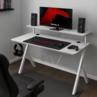 Huzaro HERO 1.9 gamer asztal monitorpolccal, fehér, 120 x 60 cm