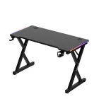 Huzaro HERO 2.3 gamer asztal, fekete RGB, 120 x 60 cm