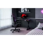 Huzaro HERO 2.3 gamer asztal, fekete RGB, 120 x 60 cm