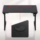 Huzaro HERO 2.3 gamer asztal, fekete RGB, 120 x 60 cm