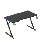 Huzaro HERO 2.5 gamer asztal, fekete RGB, 120 x 60 cm